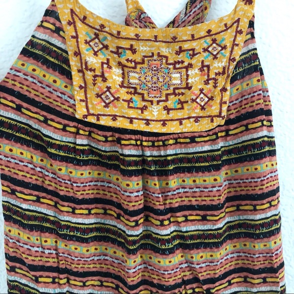 Aztec tribal embroidered boho top - Picture 3 of 7